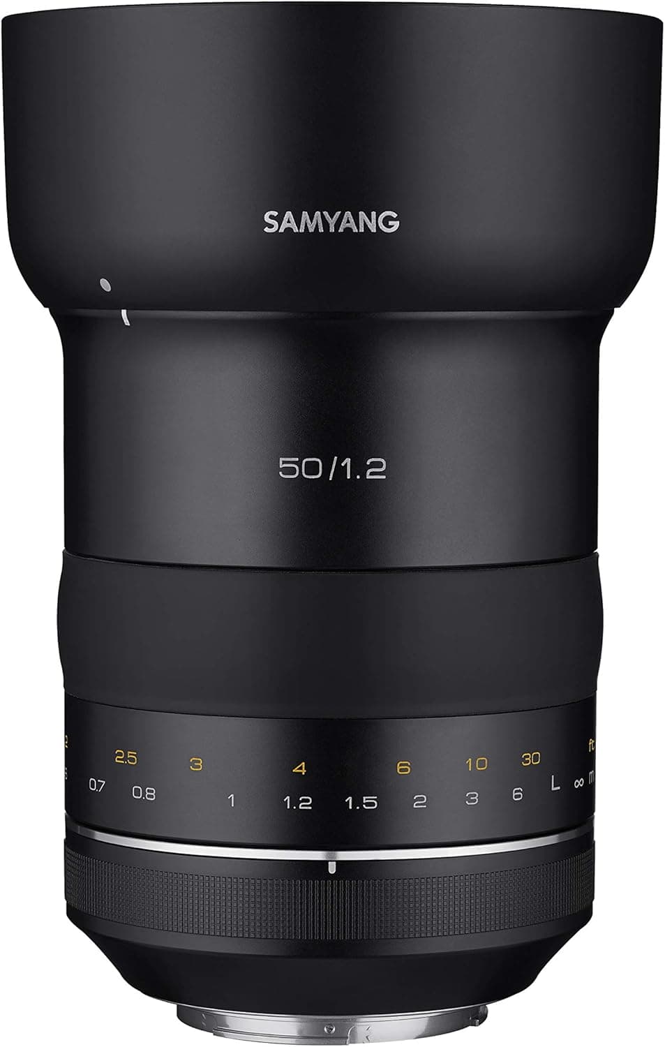Samyang SYXP50-C XP Lente de alta velocidade para Canon EF (50 mm, f/1,2), cor preta