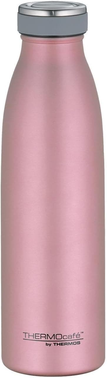 ThermoCafé by Thermos - Termo (aço inoxidável), cor verde azulado mate, aço inoxidável, ouro rosa, 0,5 L
