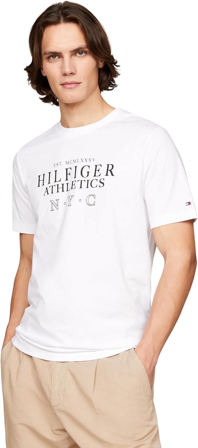 Tommy Hilfiger T-shirt de manga curta com decote redondo para homem