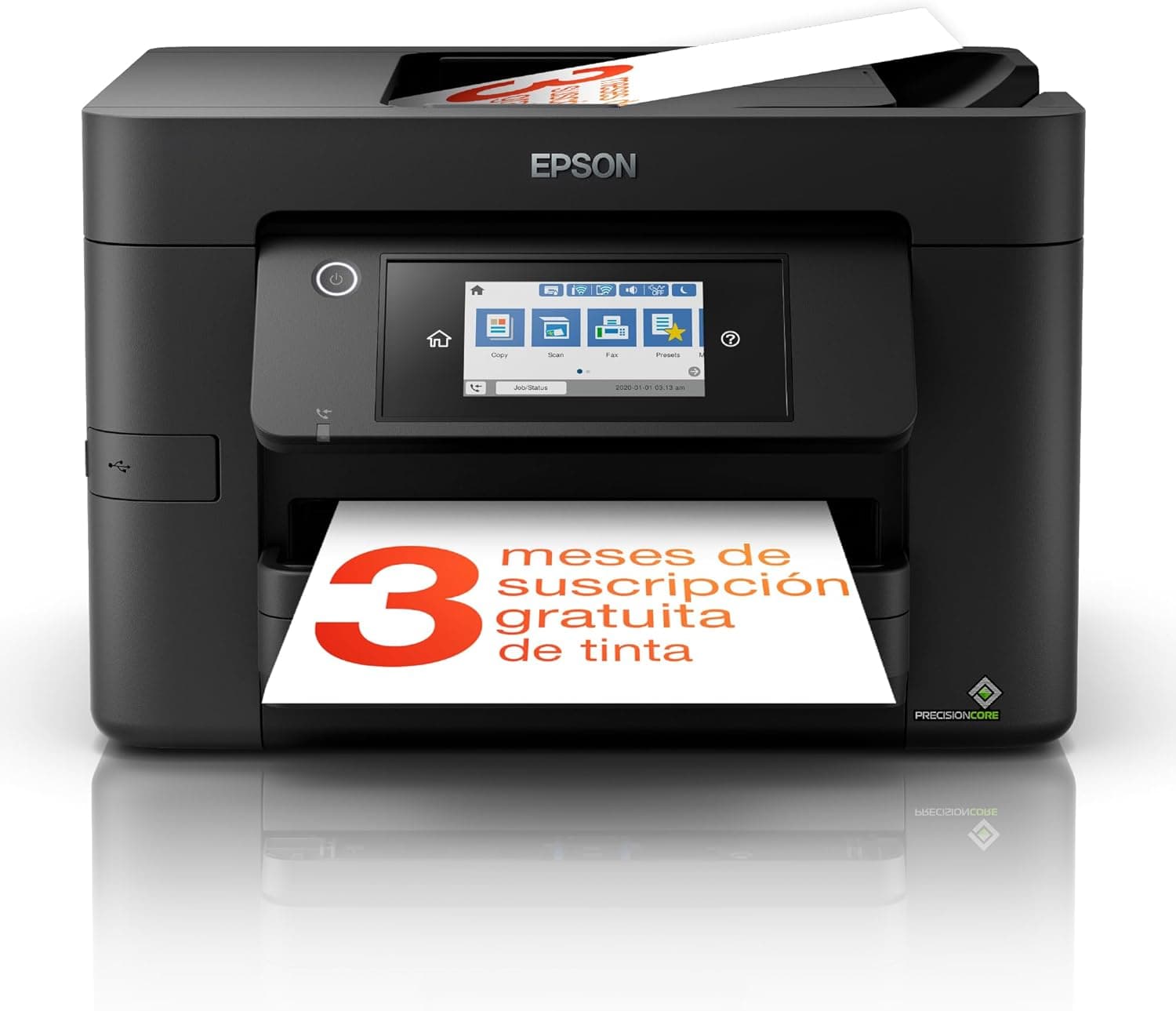 Impressora a jato de tinta multifuncional WorkForce Pro WF-4820DWF A4 com conectividade sem fios e 3 meses de assinatura de tinta ReadyPrint