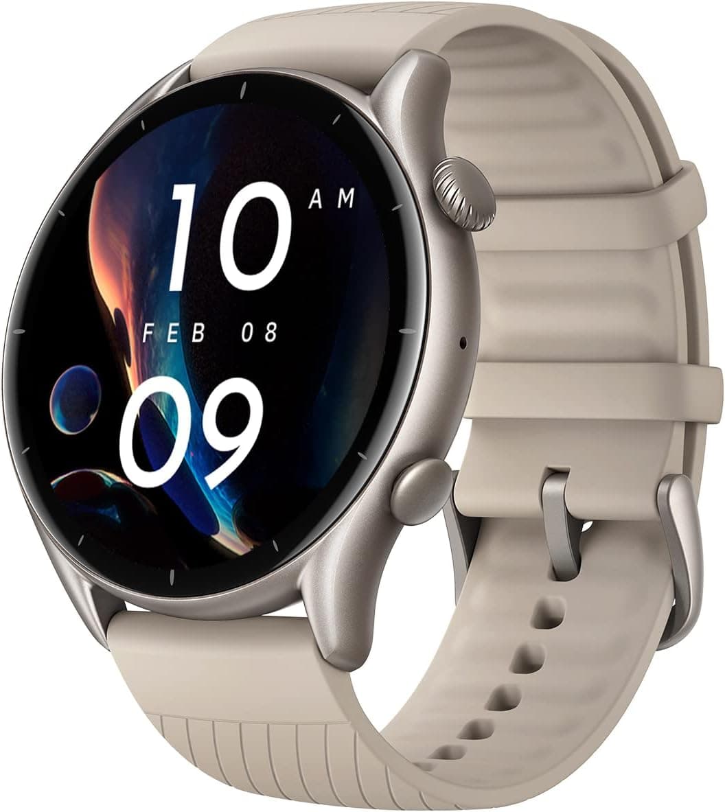 Amazfit GTR 3 Smartwatch ecrã AMOLED de 1,39" relógio inteligente fitness GPS 150 modos desportivos 21 dias de duração da bateria monitorização de saúde Alexa integrado Zepp OS sistema 5ATM (cinzento)