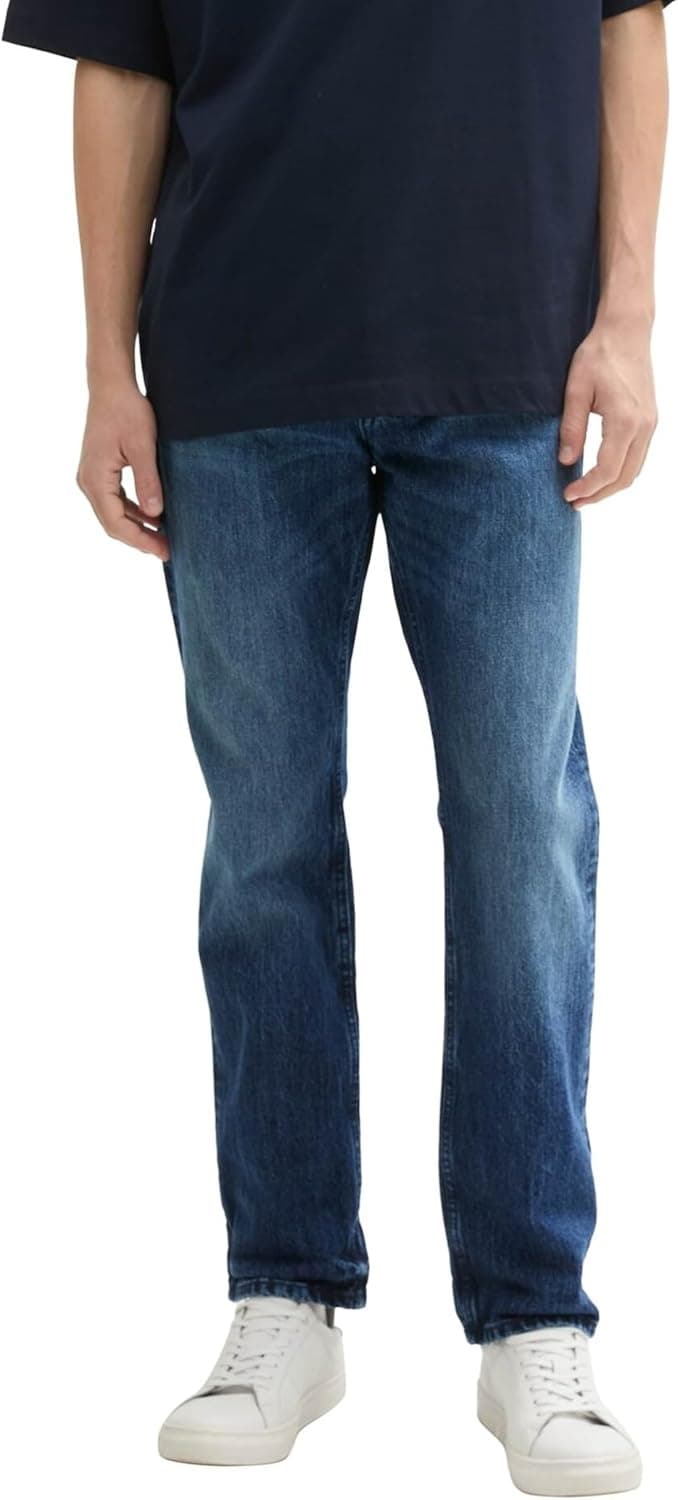 TOM TAILOR Denim Calças de ganga retas Aedan para homem