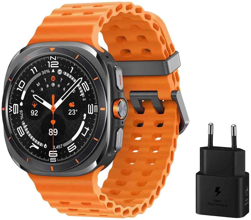 Samsung Galaxy Watch Ultra LTE 47 mm carregador - smartwatch, controlo de saúde, acompanhamento desportivo, laranja