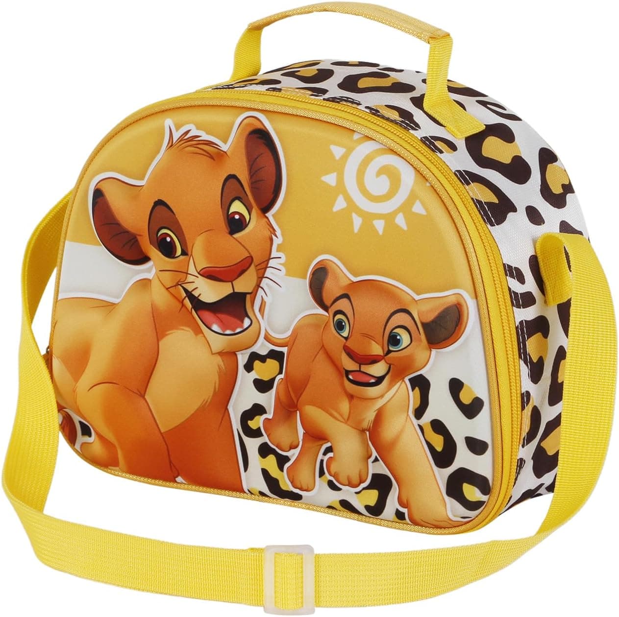 Disney The Lion King | Mala térmica 3D para crianças, 25,5 x 20 cm, amarela