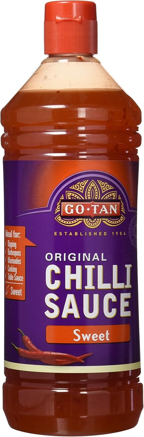 Go-Tan Molho chili doce aromático GMO Free, origem sudeste asiático, sabor doce com toque picante, chili doce, 1 L
