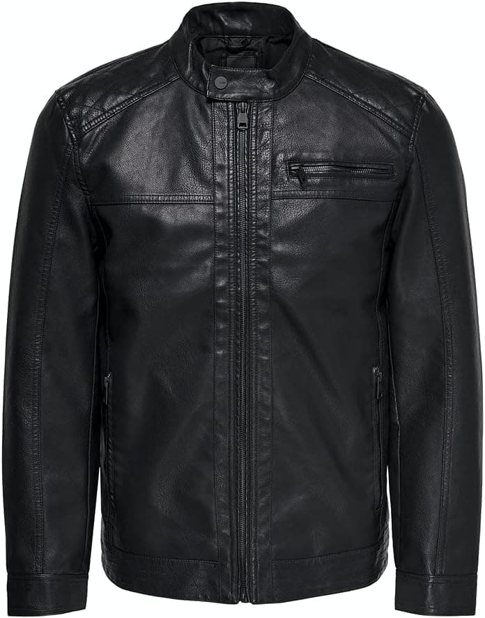 Only & Sons Faux Leather Casaco de cabedal sintético para homem