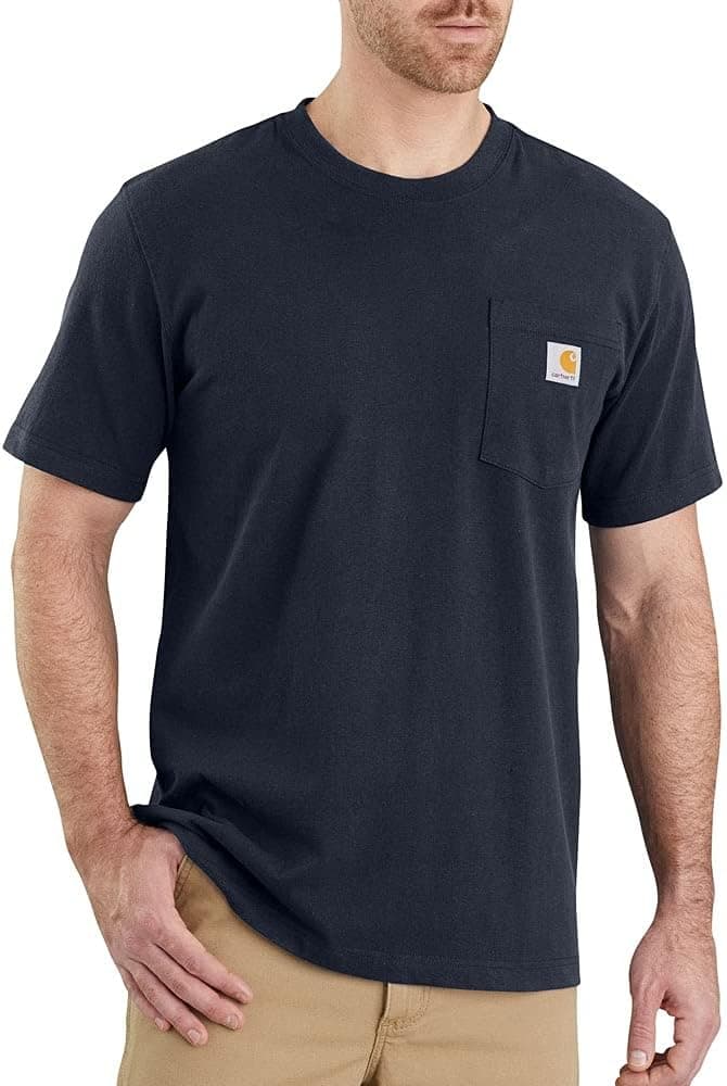 Carhartt K87 | T-shirt de manga curta em algodão com bolso para homem