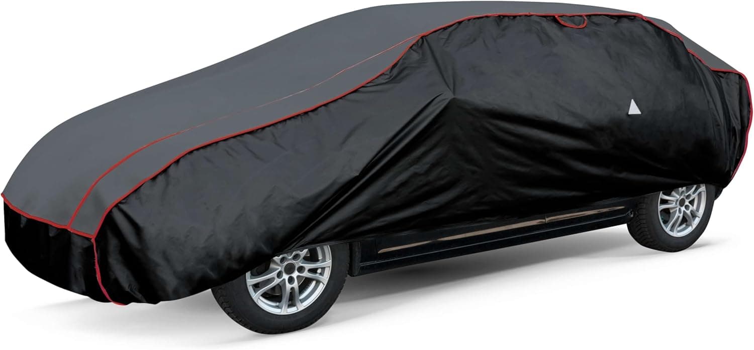 WALSER Capa premium antigranizo para carro Pro, capa repelente de água antigranizo, lona para carro, capa de carro tamanho 3 - antracite - preto