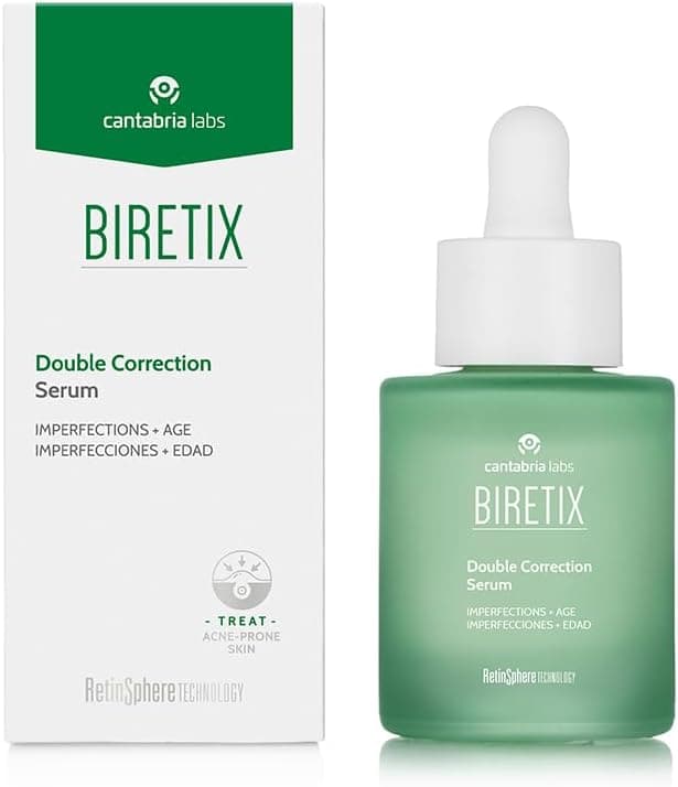 Cantabria Labs Biretix Serum de correção dupla, anti-imperfeições, primeiras rugas, 30 ml