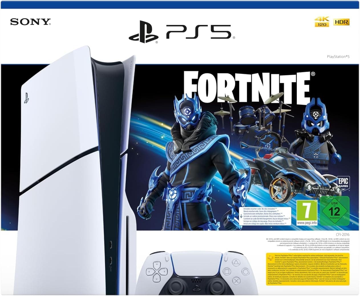 Consola PlayStation5: pack Fortnite Cobalt Star