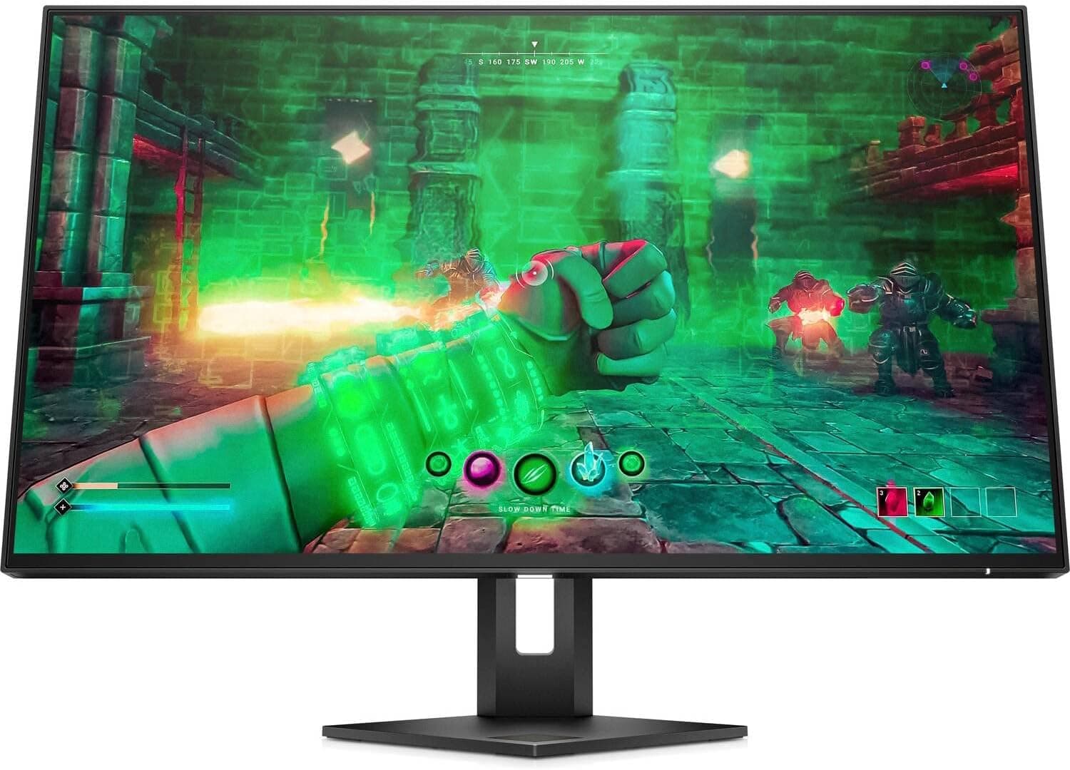 HP OMEN 27u 4K Monitor de jogos ultra HD de 27" (3840 x 2160, 144 Hz, 1 ms, IPS, 16:9, HDMI, AMD Freesync Premium Pro, DisplayPort, HDR 400, Eyesafe, antirreflexo, coo. compatível com C onsolas) preto