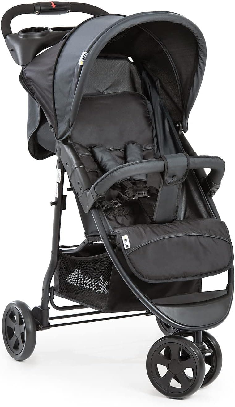 Hauck Citi Neo II | Carrinho de bebé ultraleve de 3 rodas reclinável até 22 kg com cesto XL e fecho com uma mão