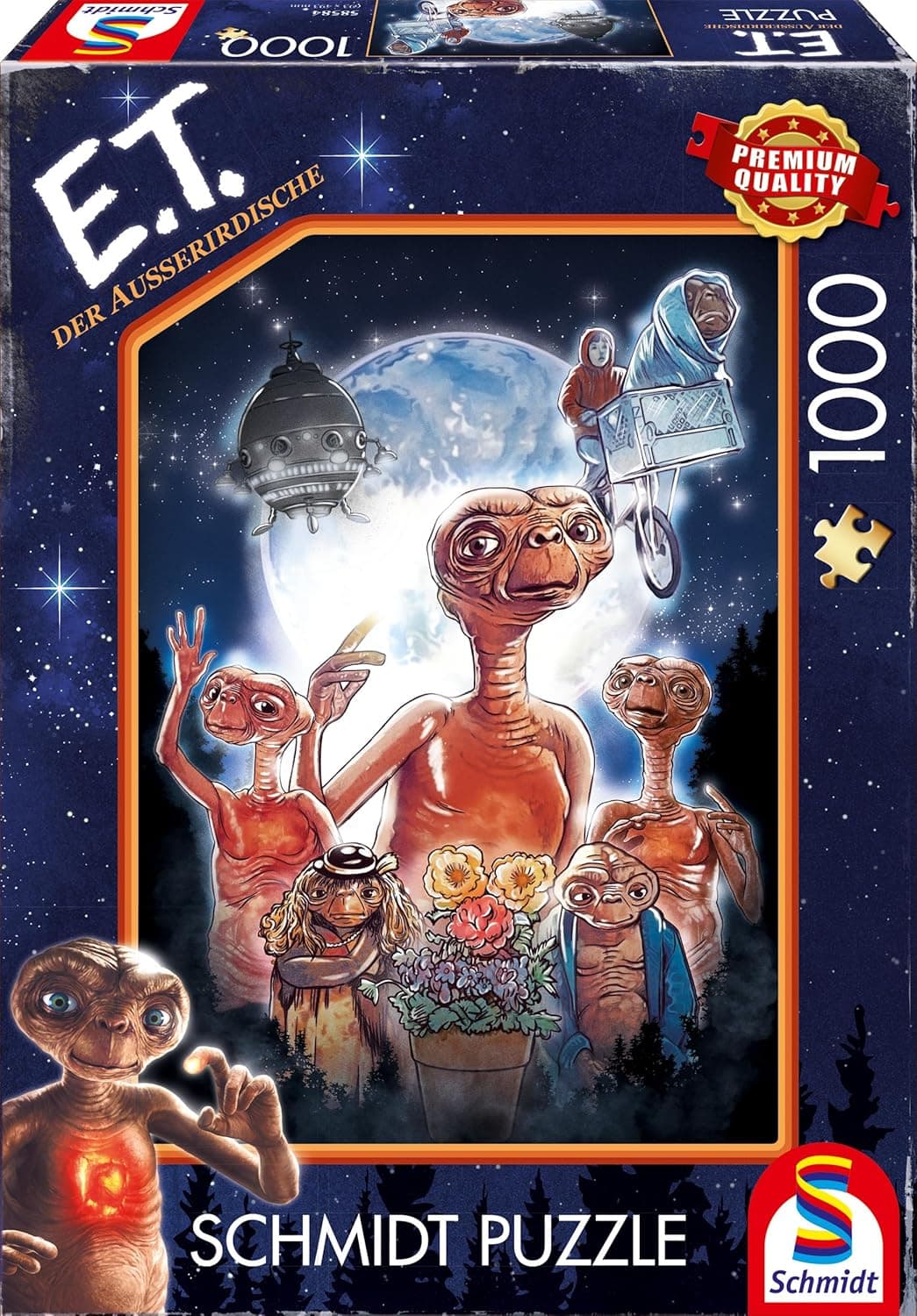 Schmidt Jogos 58584 E.T, aventura de um extraterrestre, quebra-cabeças de 1000 peças, multicolorido
