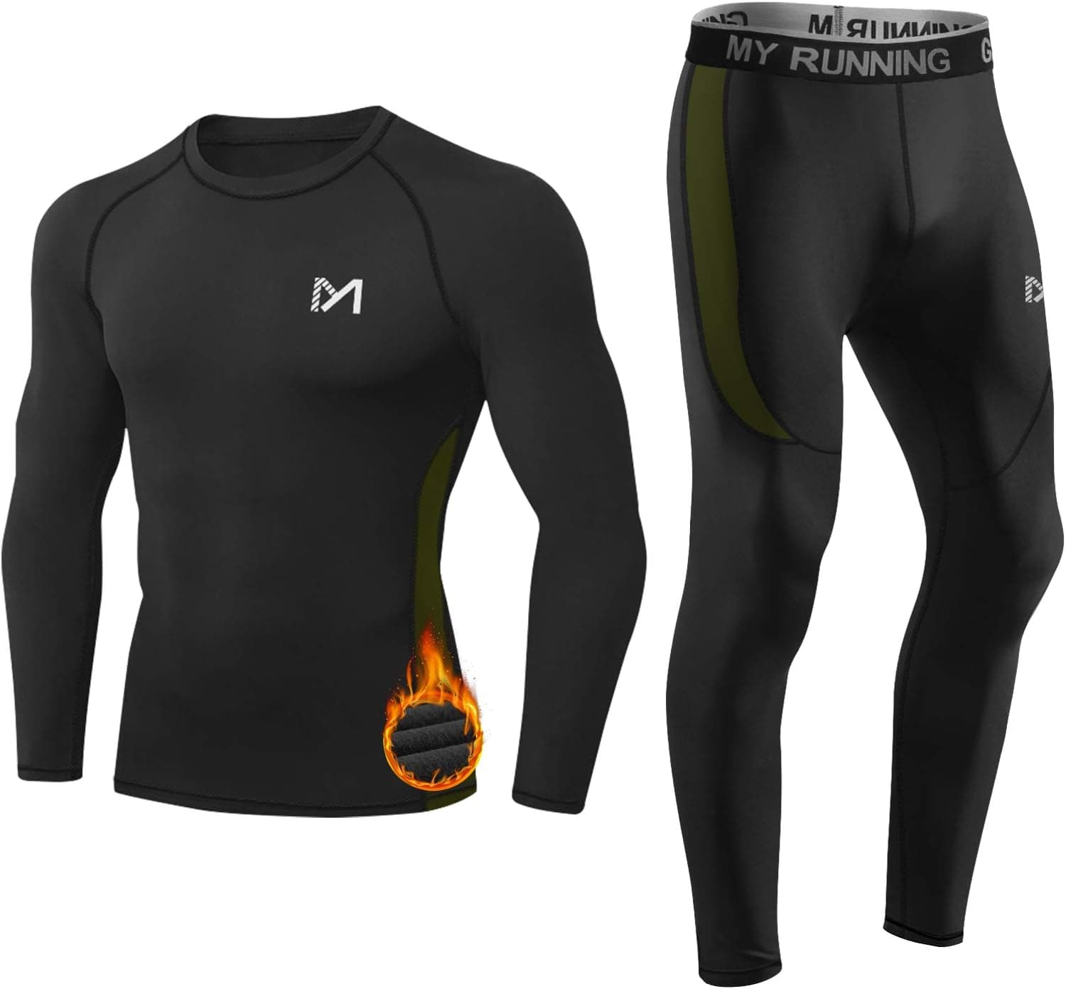 MEETYOO Thermounterwäsche Set Herren Fato de roupa interior térmica para homens