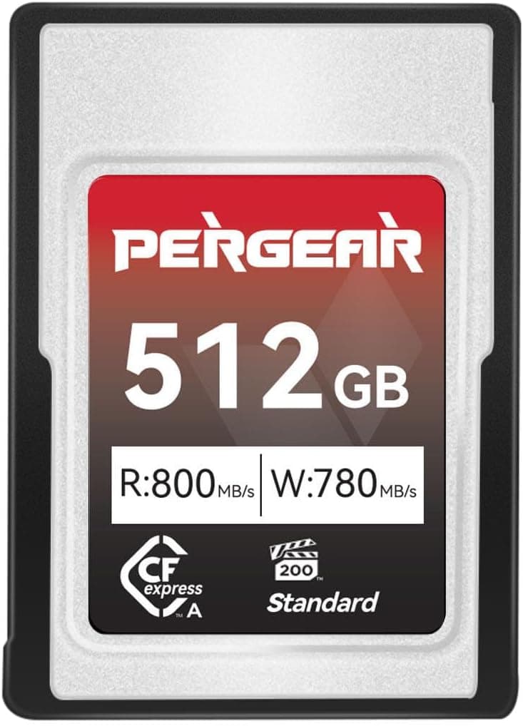 Pergear 512GB CFexpress Type A | Cartão de memória com velocidades até 800 MB/s para gravação 8K