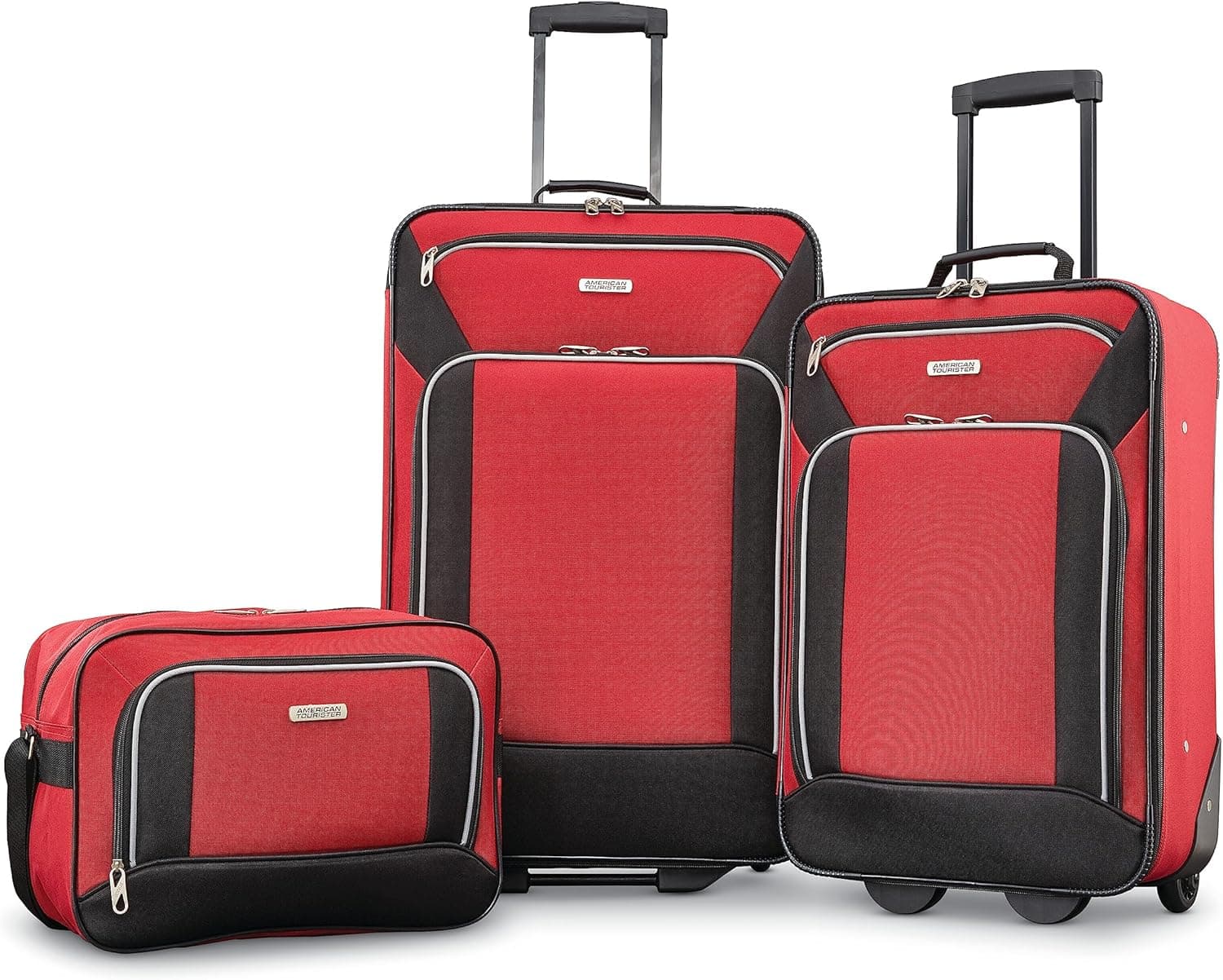 American Tourister Fieldbrook XLT Softside Bagagem vertical, set 3 malas de viagem