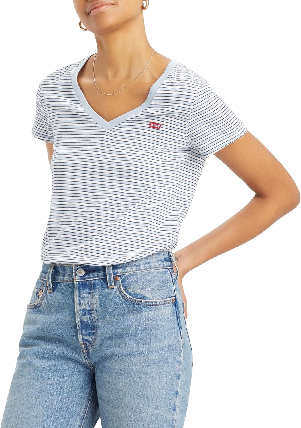 Levi's The Perfect V-Neck t-shirt para mulher