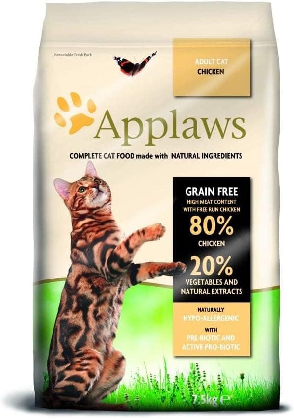 Applaws Complete natural Chicken ração seca para gatos adultos - bolsa com fecho de 7,5 kg