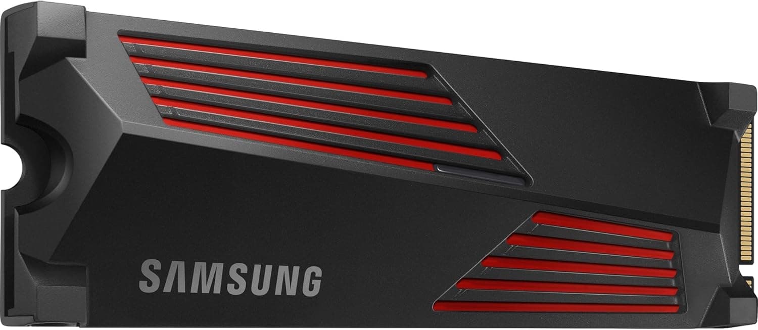 SAMSUNG SSD interno 990 PRO 1TB PCIe 4.0 (até 7,450 MB/s) NVMe M.2 (2280) (MZ-V9P1T0CW)