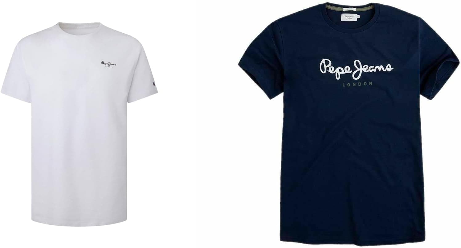 Pepe Jeans T-Shirt White/Blue L Pack Duplo T-shirt Homem