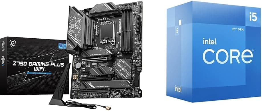 MSI Z790 Gaming Plus WiFi Placa de base Intel S1700 Core i5 12400 Box 6 x 2,5 65 W GEN12, preto