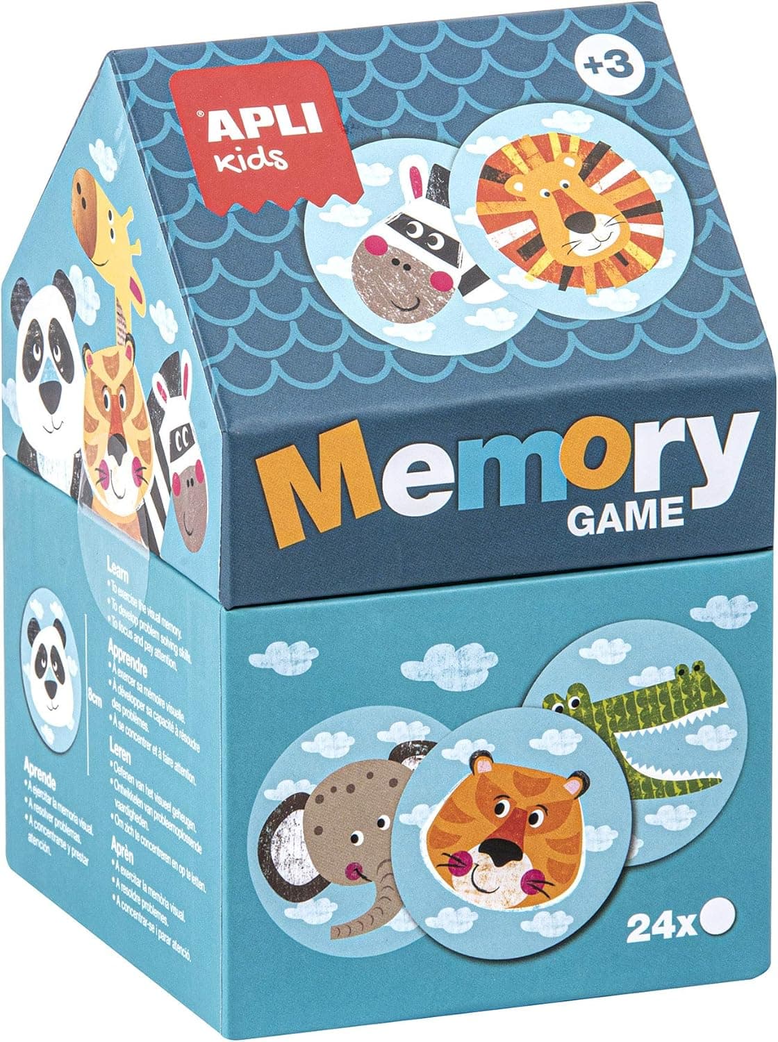 APLI Kids Jogo de memória safari (16820), recomendado a partir de 36 meses