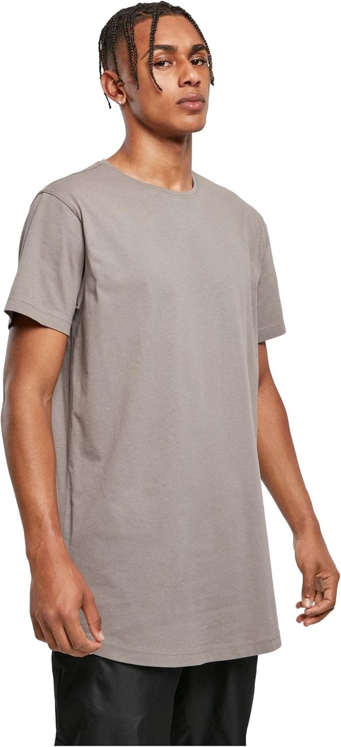 URBAN CLASSICS T-shirts básicas de manga curta para homem, solta, gola redonda, de algodão em cores diferentes