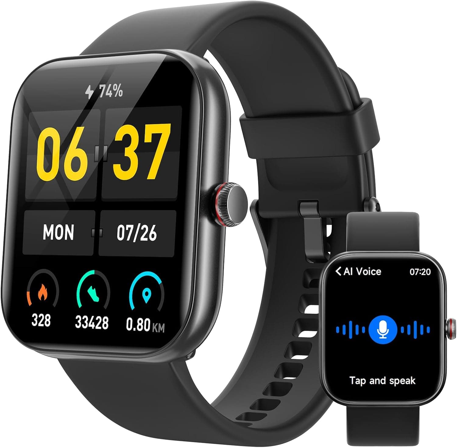 Relógio Inteligente Masculino - 1,91" Smartwatch Masculino Bluetooth Chamada e Alexa, Notificações WhatsApp, Monitoramento de Frequência Cardíaca de Sono 24H SpO2, 120 Modos Esportivos, Presente Masculino IP68 para Android iOS 1.91 Starry Black