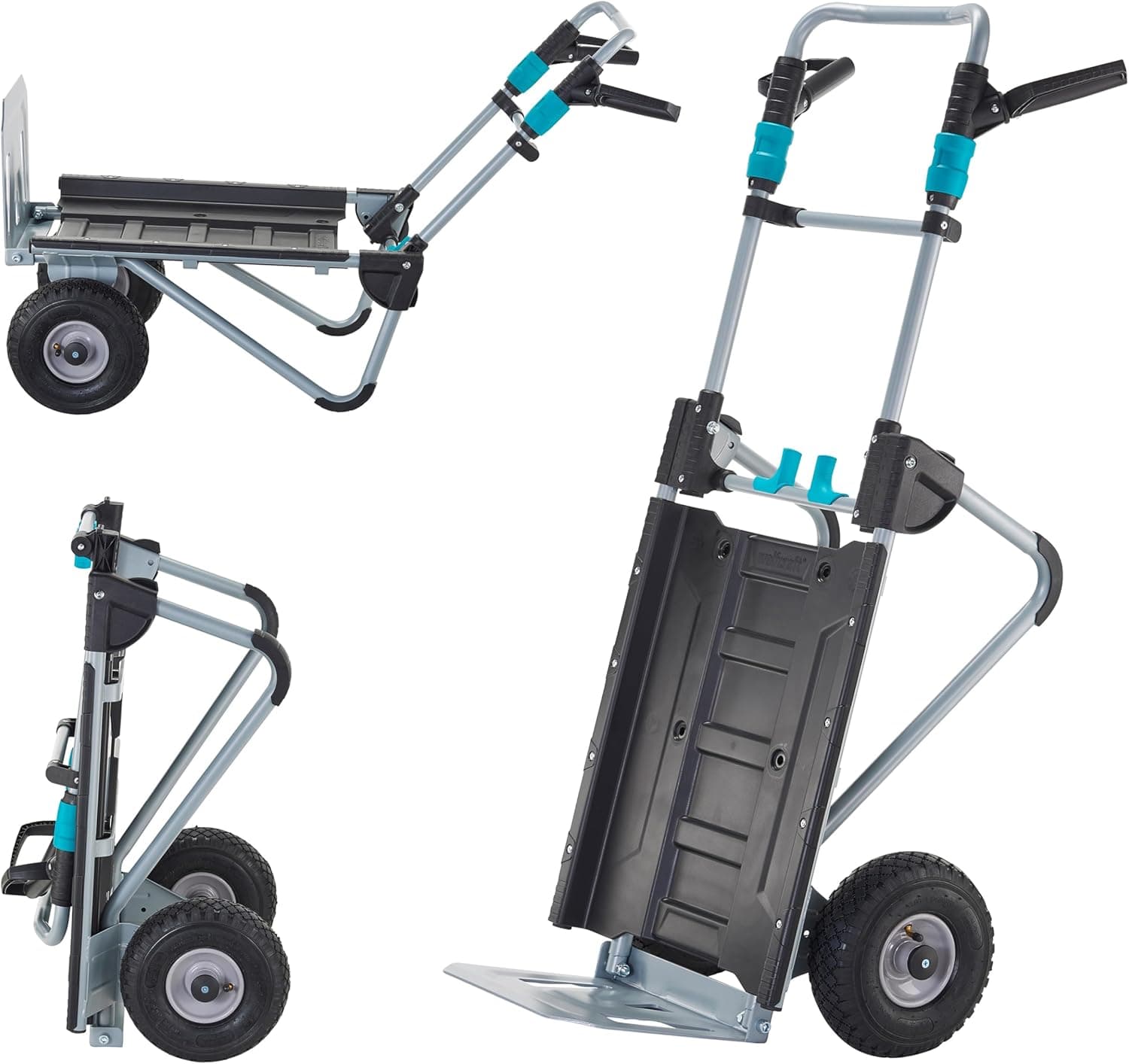 wolfcraft Carrinho de transporte TS 2500 I 5535000 I solução 2 em 1: carrinho de mão para sacos e carrinho de mão de jardim