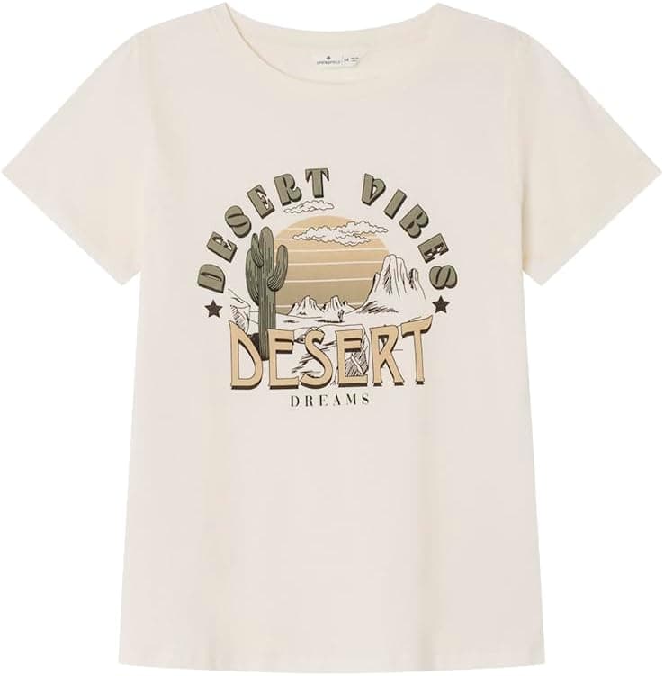 Springfield Frqs | T-shirt em bege claro para mulher