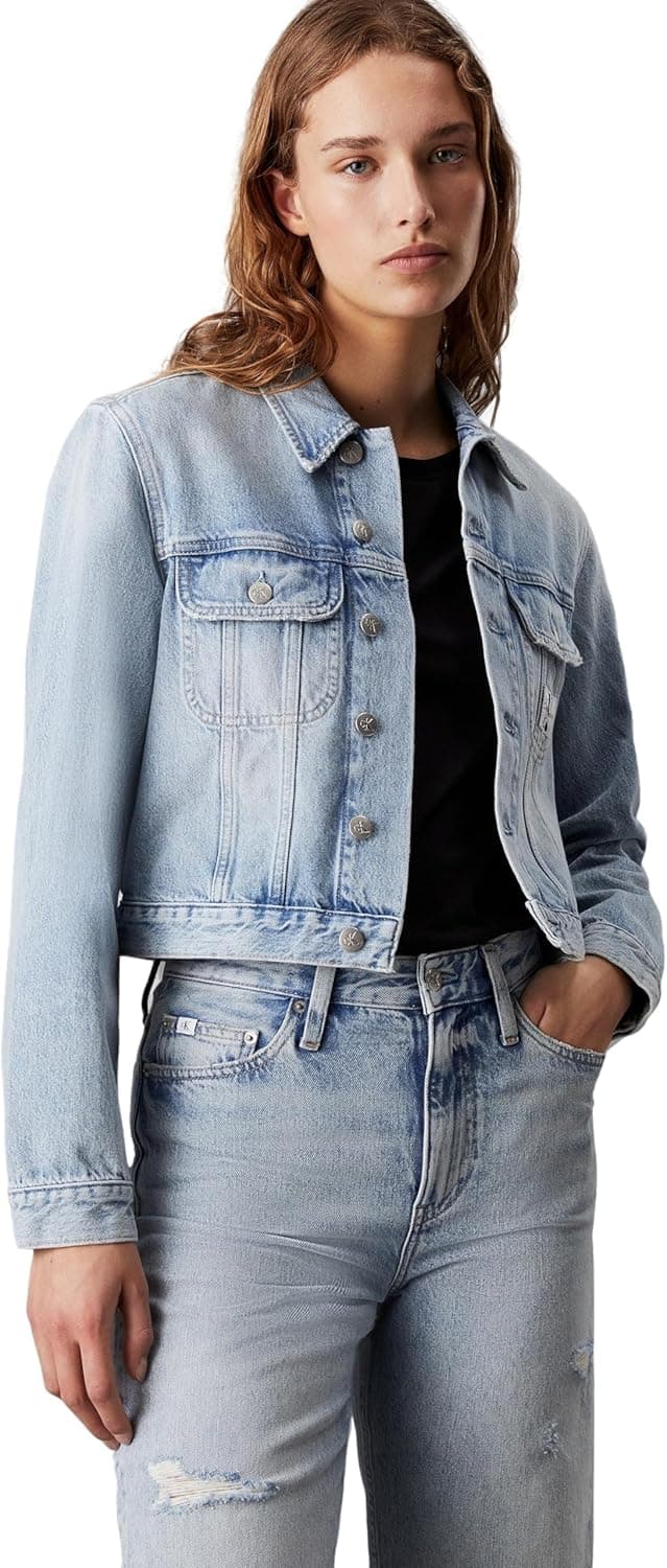 Calvin Klein Jeans Casaco de ganga curto em 90'S