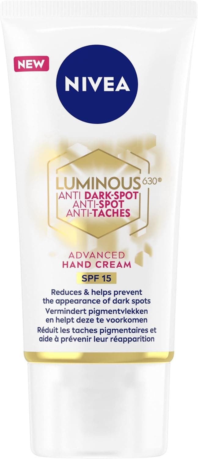 NIVEA Luminous 630 | Creme de mãos antimanchas escuras com ácido hialurónico, 50 ml