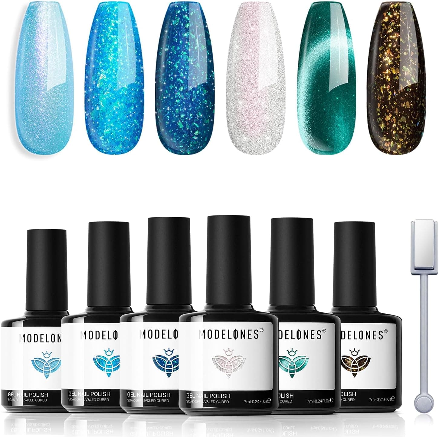 Modelones Vermelhos semipermanentes para unhas em gel, conjunto de 6 cores, unhas semipermanentes, unhas de gel UV LED em gel Nail Polish esmalte unhas para manicure, verde branco preto