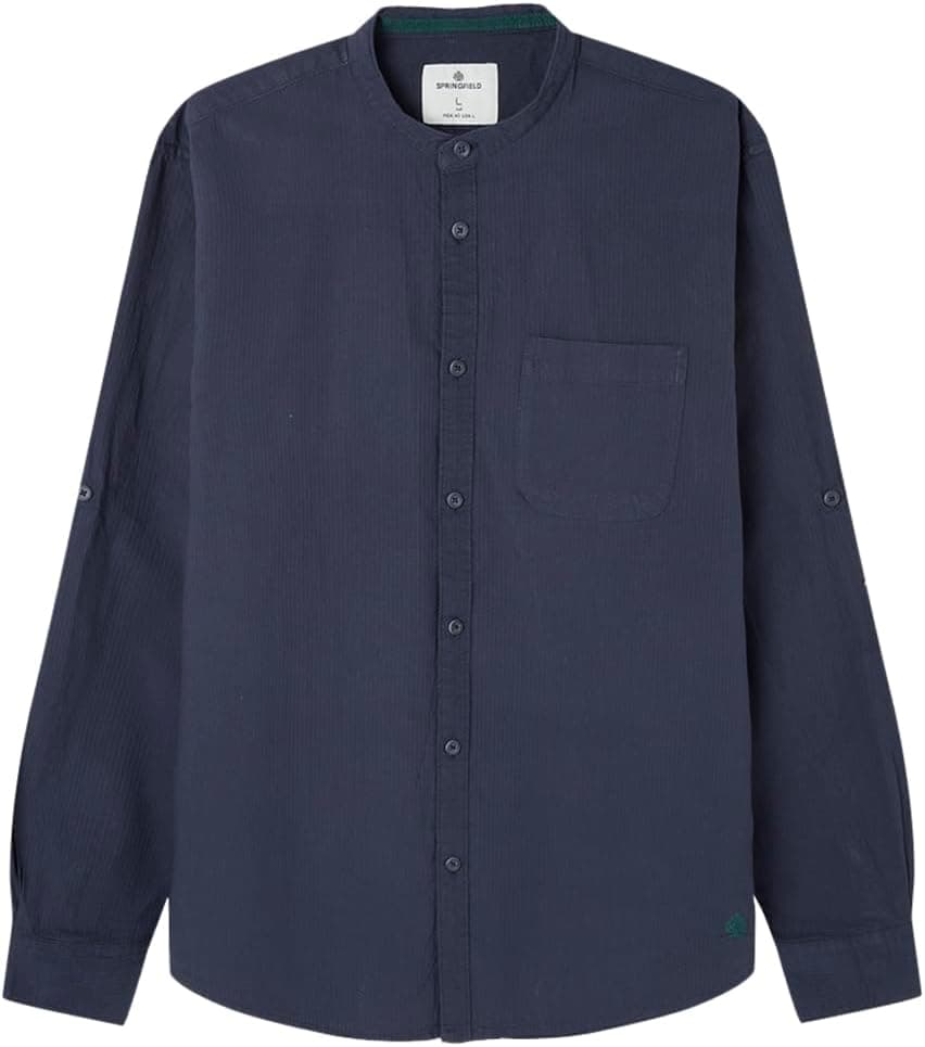 SPRINGFIELD Seersucker Mao | Camisa de homem
