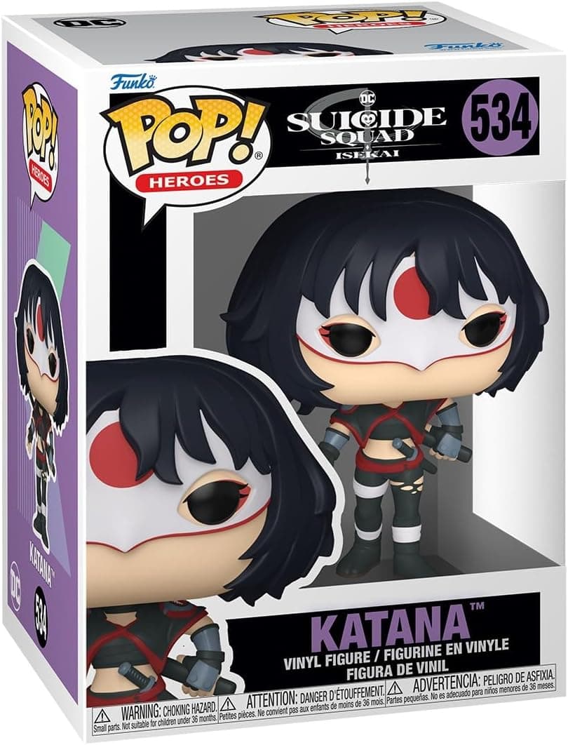 Funko Pop Heroes DC Suicide Squad Isekai Katana | Figura colecionável em vinil