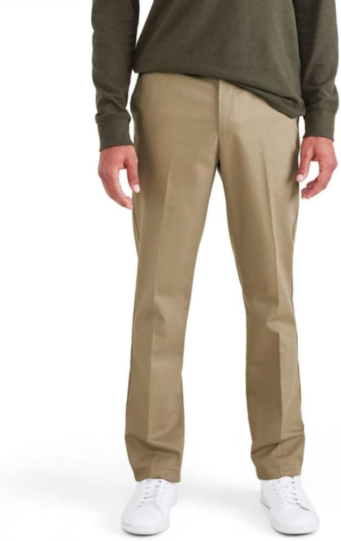 Dockers Signature Stain Defender Slim Creased Chinês para homem