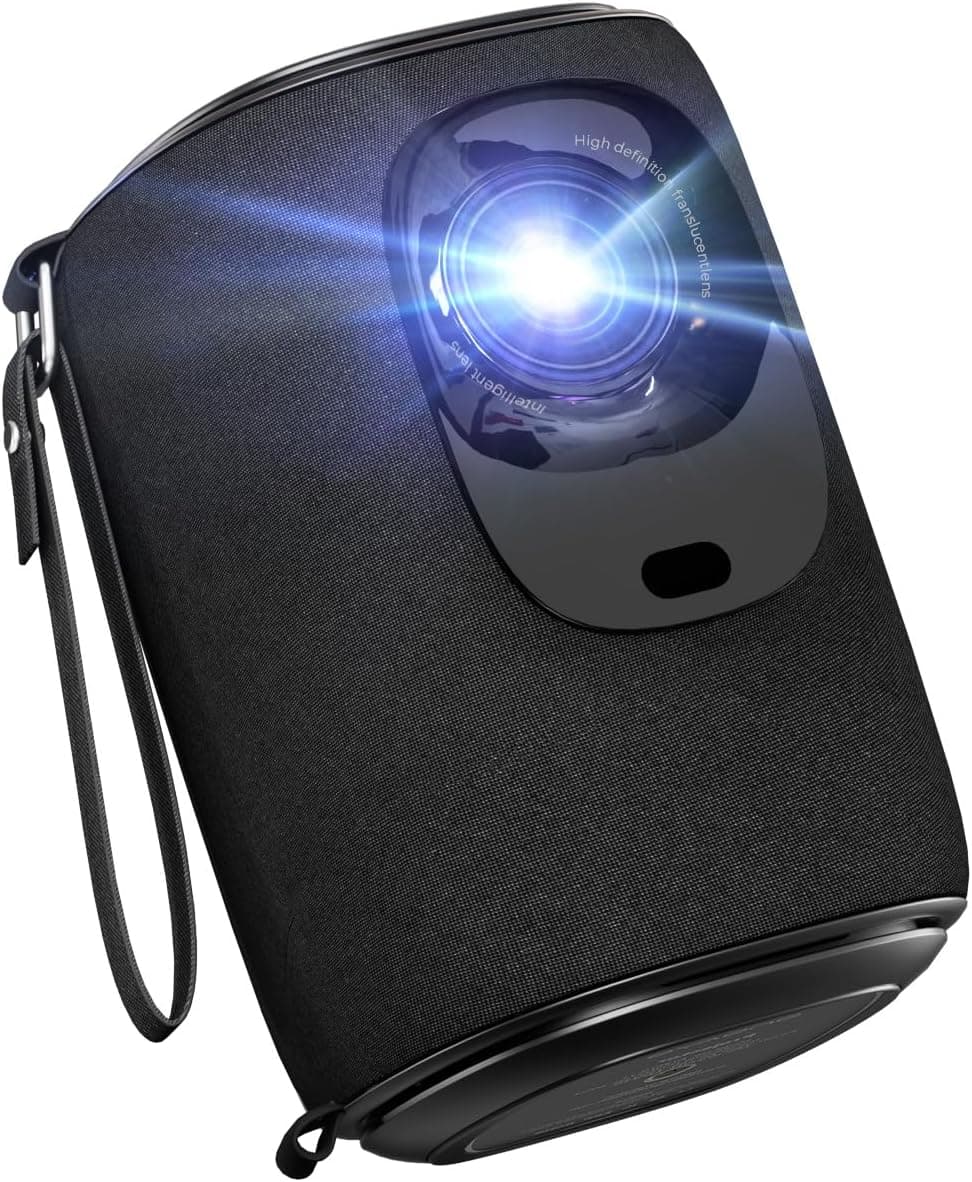 Projetor portátil - 【Auto Keystone/foco elétrico】-1080P FHD, 20000 LM WiFi 5G, Bluetooth Lisowod Mini projetor 50% zoom, cinema em casa/exterior para telefone/TV Stick/HDMI/USB
