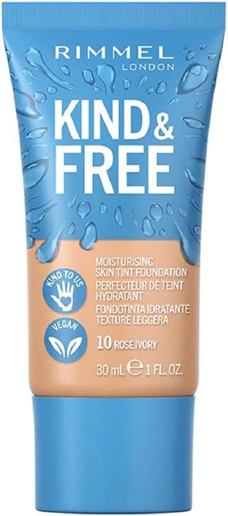 Rimmel Loção Kind & Free Base de maquilhagem, tom 10 Rose Ivory, 30 ml