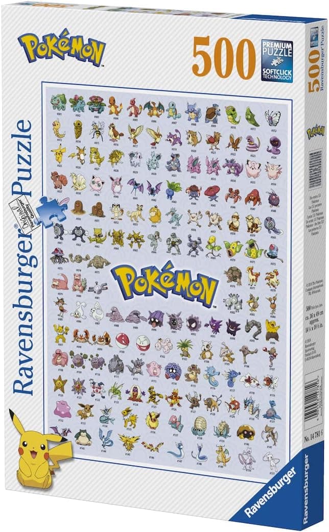 Ravensburger - Puzzle Pokémon, Puzzle para adultos e crianças com 500 peças, 49 x 36 cm