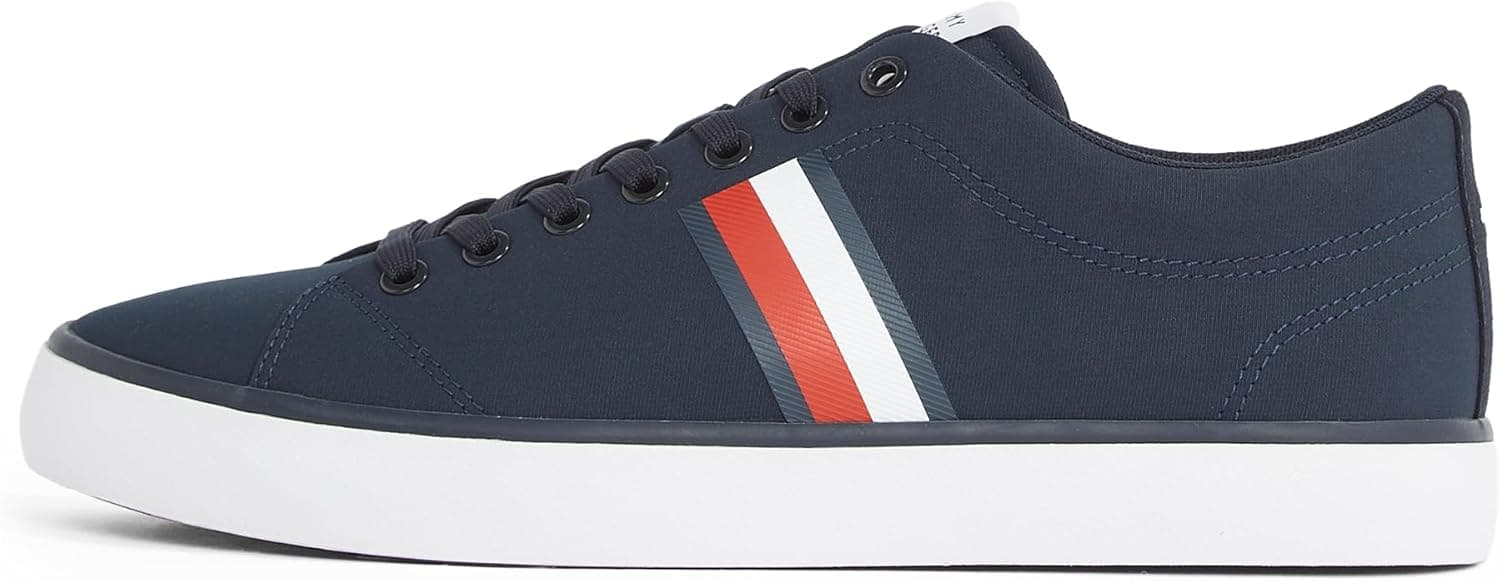 Tommy Hilfiger TH Hi Vulc Low Core Stripes Mesh | Sapatilhas casuais para homem