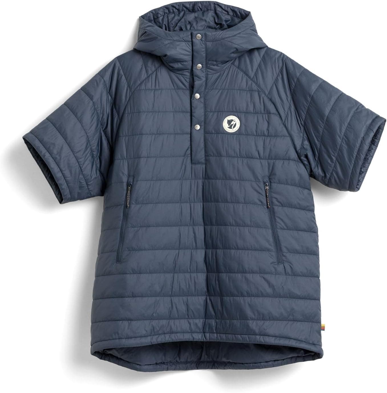 Fjällräven Thermo Anorak | Casaco leve e isolado unissexo em materiais reciclados com capuz ajustável e bolso dobrável