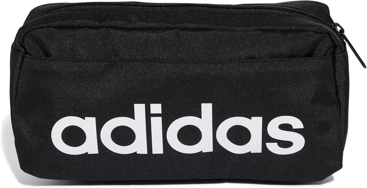 Adidas Linear Bumbag | Mala de cintura unissexo em preto e branco