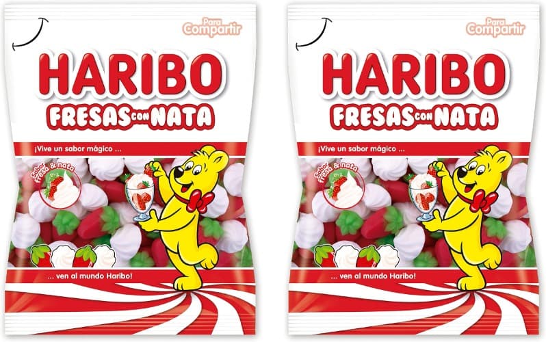 Haribo Morangos com nata, 150 g x 2