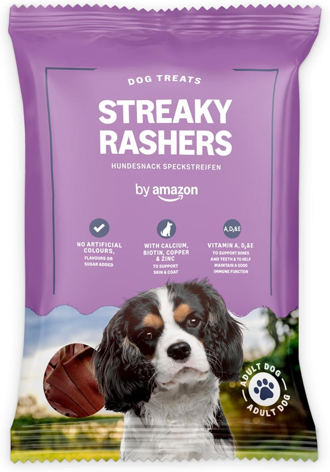 by Amazon | Snack para cães fatias de bacon 85 g