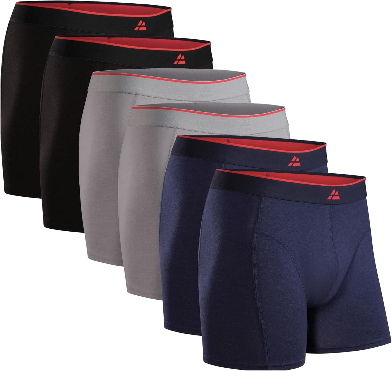 DANISH ENDURANCE Boxers de bambu para homem, pack de 6