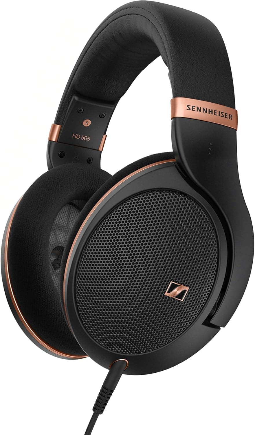 Sennheiser HD 505 SE | Auscultadores com fio circumaurais com graves reforçados e banda ajustável, cabo de 1,8 m e bolsa