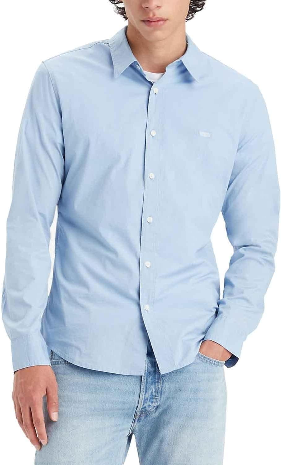 Levi's Long-Sleeve Battery Housemark Slim camisa para homem