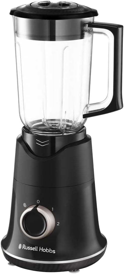 Russell Hobbs 26710-56 Liquidificadora de copo Blade Boost, tecnologia Blade Boost, jarro de 1,5 l, lâmina de aço inoxidável de 4 pontas, 2 velocidades, função de pulso, preto