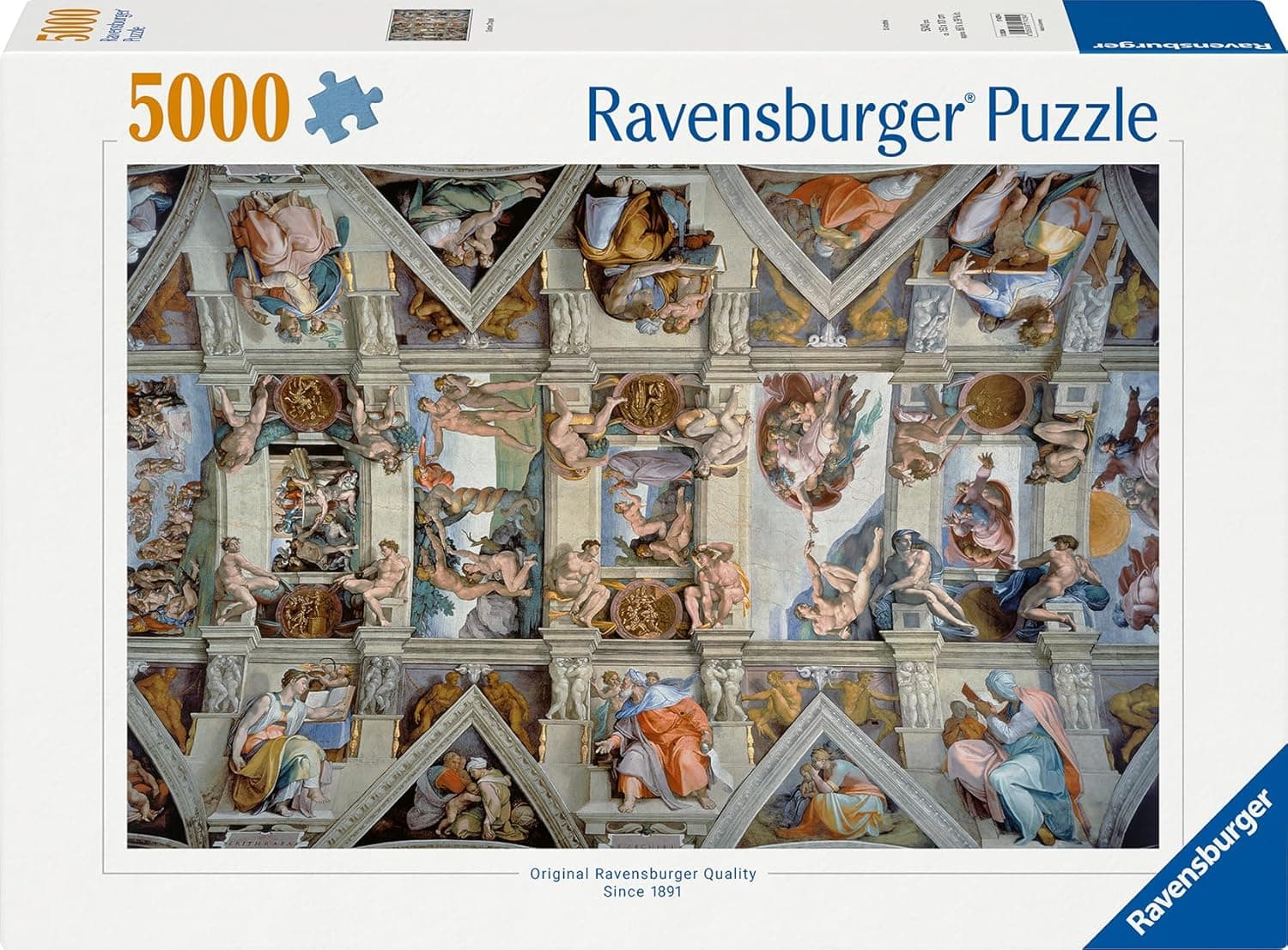 Ravensburger - Puzzle: A Capela Sistina, 5000 peças, puzzle para adultos, 153 x 101 cm