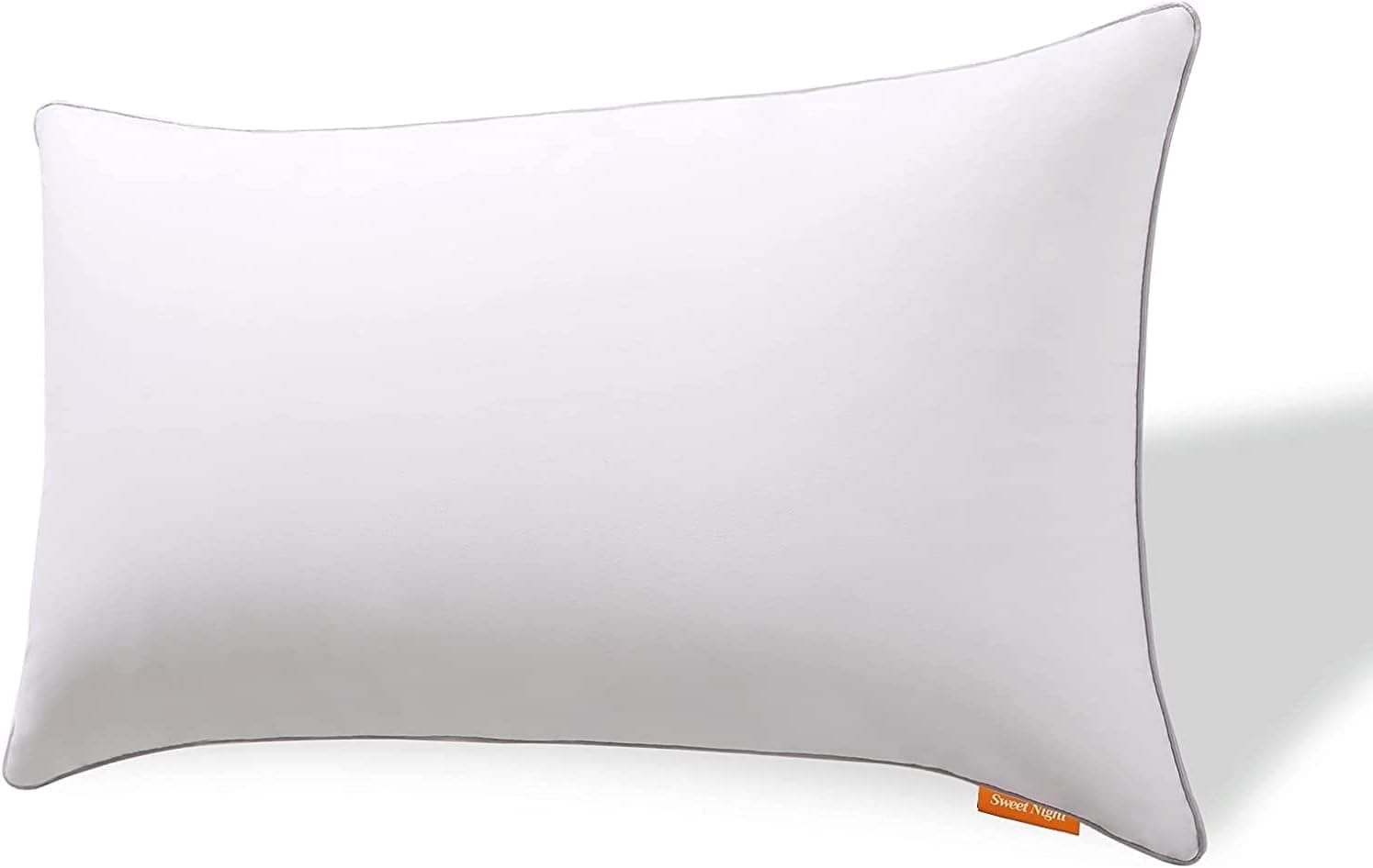 Sweetnight Almofada de fibra para cama 48 x 74 cm, com fecho de correr lateral para ajustar a altura, almofada de dormir respirável e confortável, almofada de hotel agradável à pele